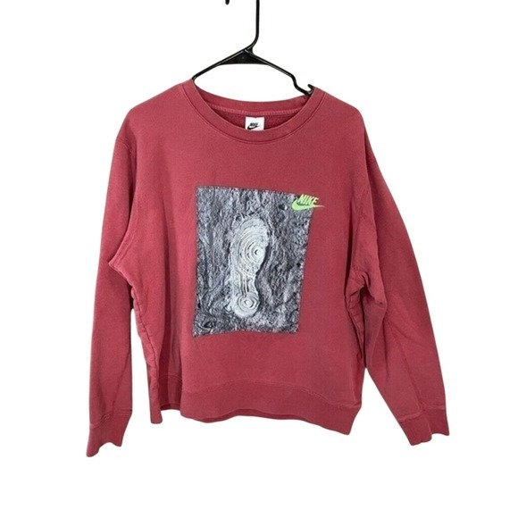 Nike Other - Nike Zero Gravity Crewneck Sweatshirt Red Graphic Print‎ Spellout Size L VTG